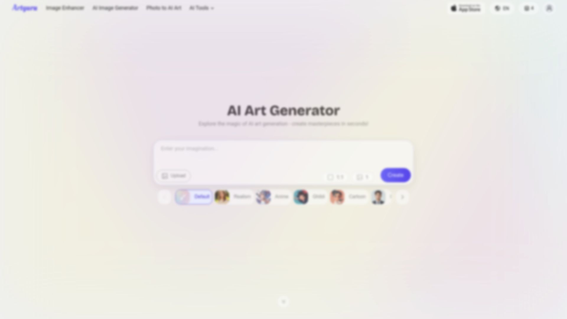 Screenshot of artguru.ai