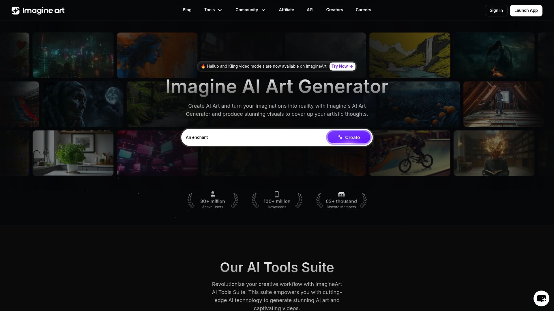Screenshot of Imagine AI Tattoo Generator