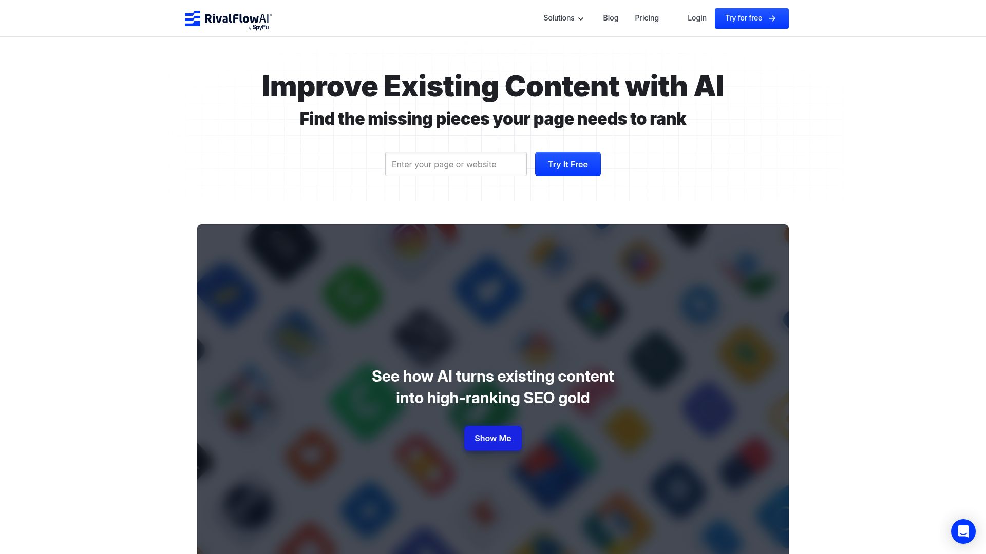 RivalFlow content gap analysis interface