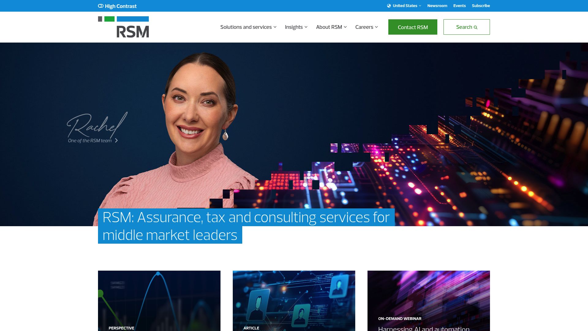 RSM middle-market consulting services