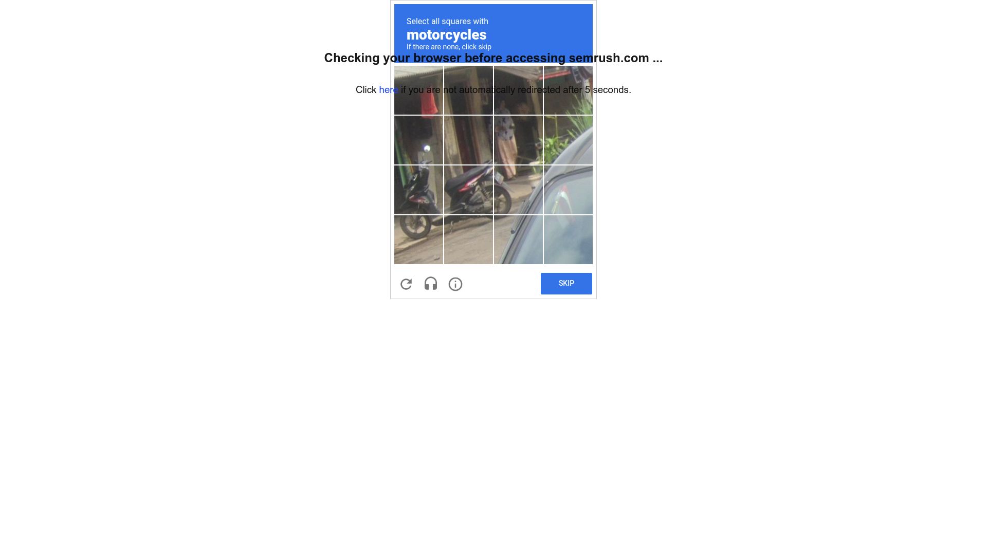 Semrush dashboard interface screenshot